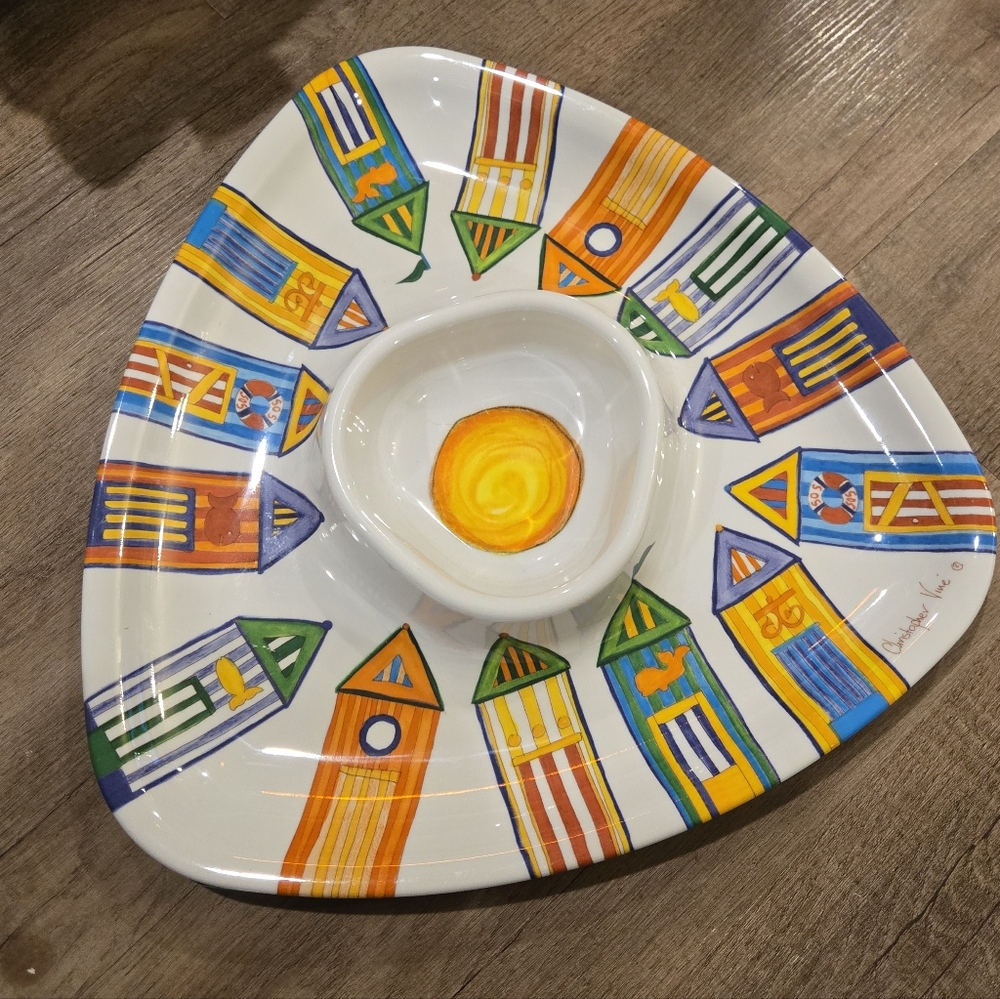 Christopher‎ Vine Beach Cabana melamine tray